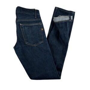 Brave Star Jeans Mens 28x34 Blue Selvedge Cone Denim Slim Button Fly Made USA